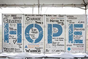 HOPE Wall at Site Dedication 