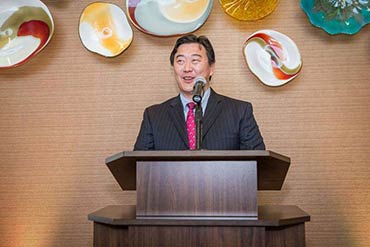 Dr. Andrew Lee, Medical Director, at the Center’s Opening Reception 