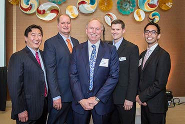 Dr. Andrew Lee, Dr. Daniel Hamstra, Dr. Steve Paulson, Dr. Jared Sturgeon, Dr. Victor Mangona at  the Opening Reception 