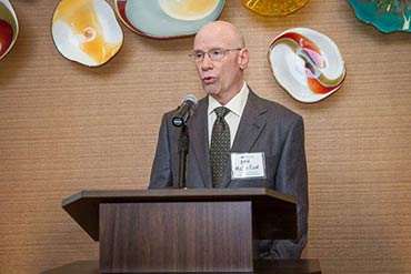 Patient Ron McCollum Shares His Experience at the Center’s Opening Reception 